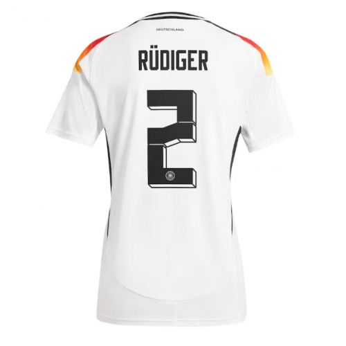 Germania Antonio Rudiger #2 Maglia Gara Casa Repliche Europei 2024 Germania Antonio Rudiger #2 Maglia Gara Casa Repliche Europei 2024